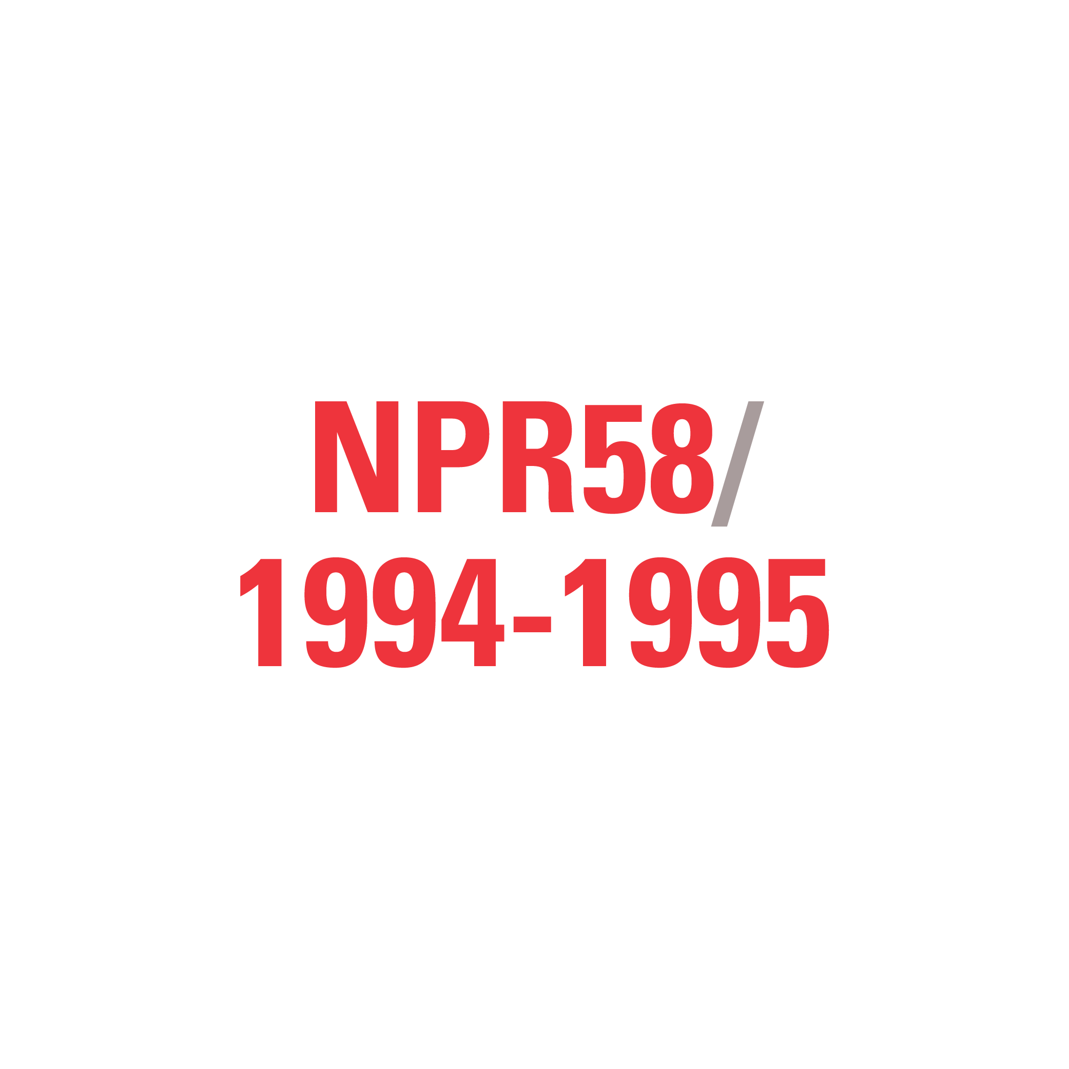NPR58 1994-1995